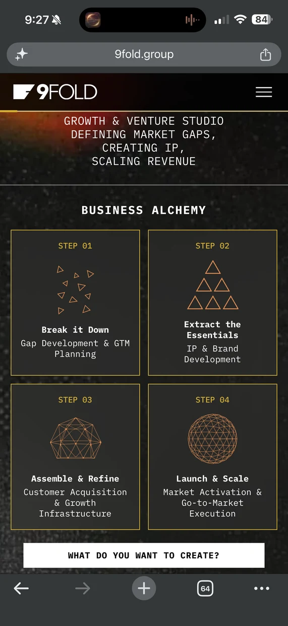 9fold.group on mobile